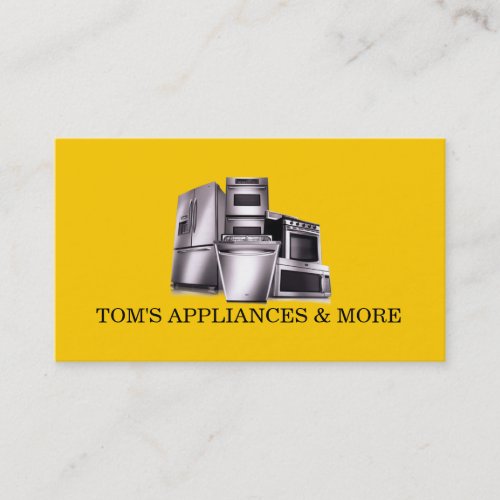 Appliances Sales Installation Repair Business Cards