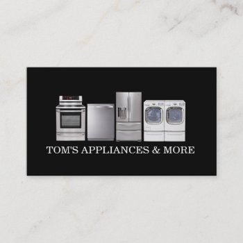 Appliances Sales Installation Repair Business Card by imageO at Zazzle