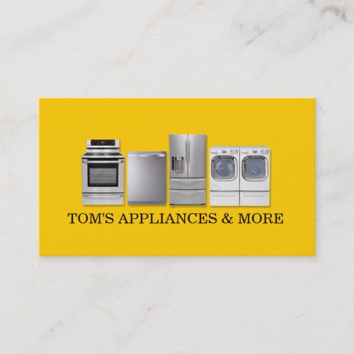 Appliances Sales Installation Repair Business Card Templates
