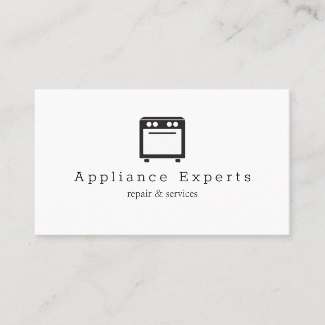 Appliances Service & Repair Business Card (Front)