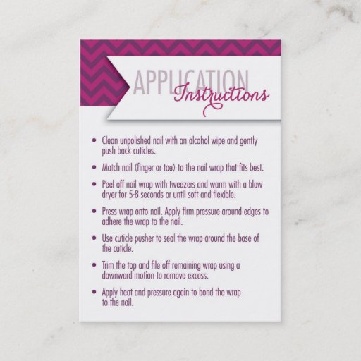 Customizable Application Instructions/7 Day Challenge Cards Large Business Cards (Pack Of 100)