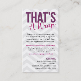 Application Instructions Business Cards