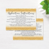 Application Instructions Card (Desk)