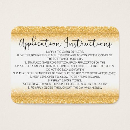 Application Instructions Card