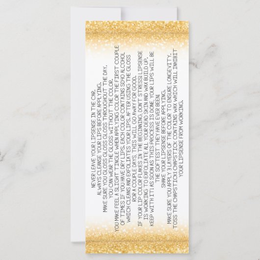 Application Instructions Rack Card (Back)