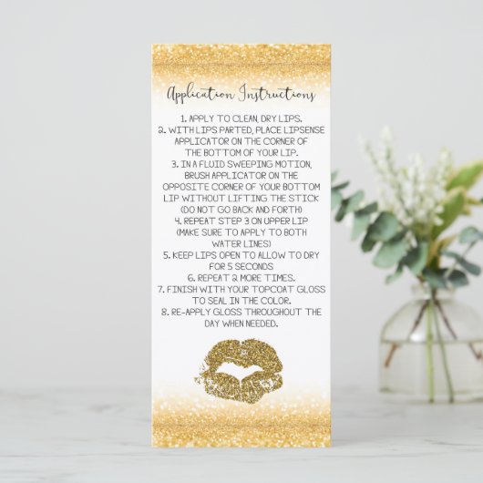 Application Instructions Rack Card (Standing Front)