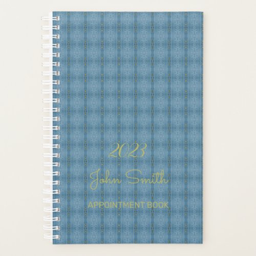 Appointment Book 2023 Blue Pattern Planner