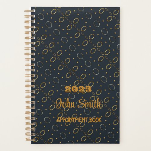 Appointment Book 2023 Gray With Gold Planner