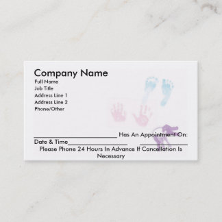 Appointment Business Card