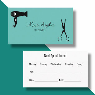 Appointment Business Cards Hairstylist