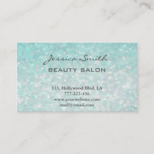 Appointment card elegant chic faux glittery