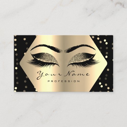 Appointment Card Eye Makeup Artist Lashes Confetti