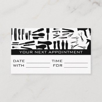 Appointment Card Hair Salon Barber Shop Stylist by olicheldesign at Zazzle