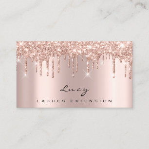 Appointment Card Lashes Glitter Drips Spark Makeup