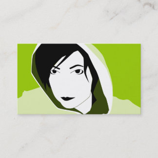 appointment card : lime green stare
