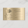 Appointment Card Makeup Artist Kiss Sepia Gold