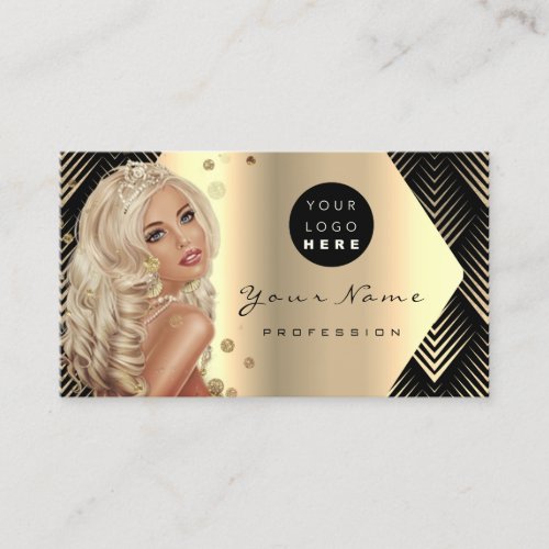Appointment Card Makeup Artist Lashes Hair Logo