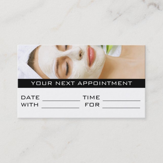 Appointment Card Massage Spa Salon (Front)