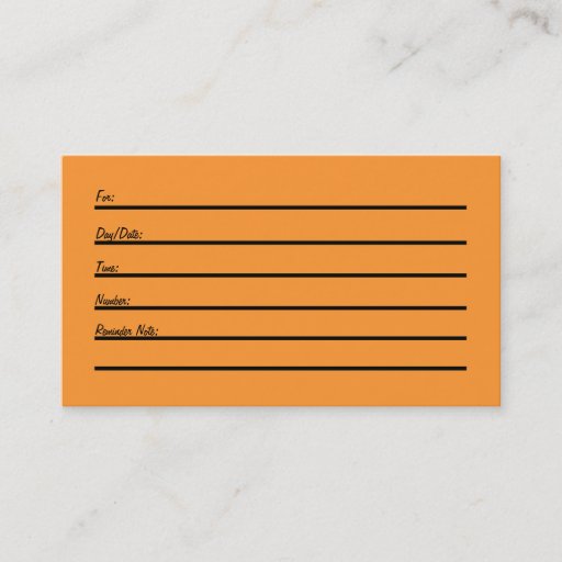 Customizable Appointment Card (New and Improved) Business Card