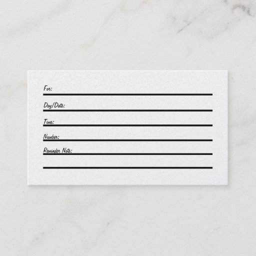 Customizable Appointment Card (Pearl) Business Cards