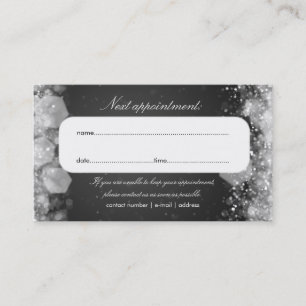 Appointment Card Sparkling Night Black