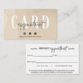 Appointment Card Template Modern Appt Card Design Zazzle