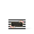 Appointment Card Vintage Beauty Salon Gold Floral