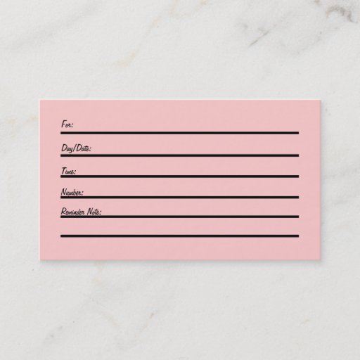 Customizable Appointment Card (w/clock) Business Card Template