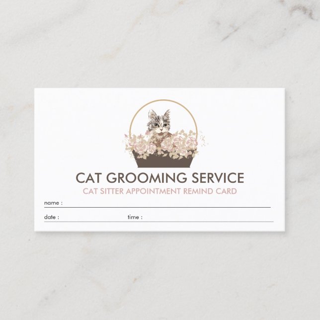 Appointment Cat Business Card (Front)
