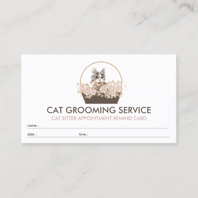 Appointment Cat Business Card