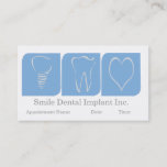 Appointment Dentist  Oral Care Implant Blue White at Zazzle