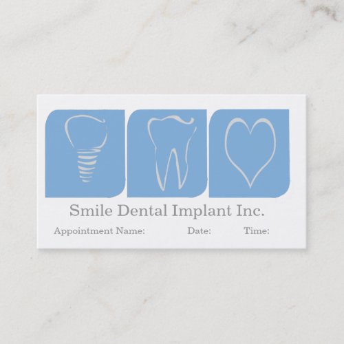 Appointment Dentist  Oral Care Implant Blue White