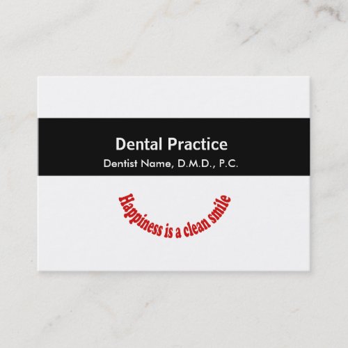 Medical Dentist Appointment Card Business Card