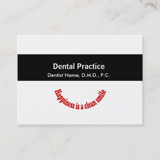 Customizable Medical Dentist Appointment Card Business Card