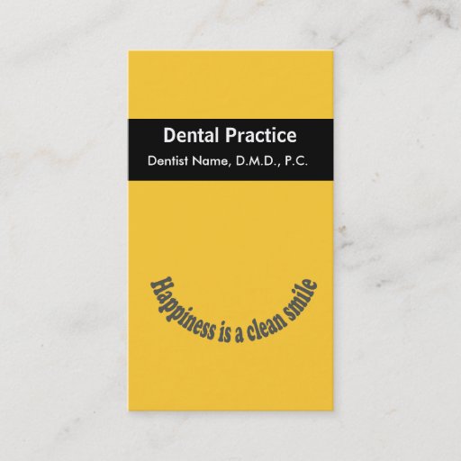 Customizable Dentist Business Card Templates