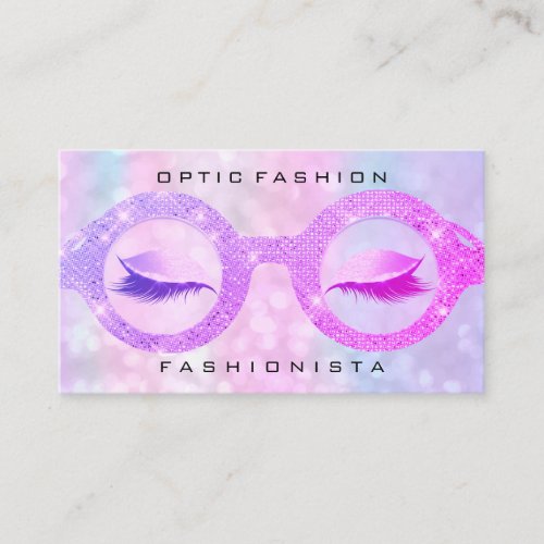 Appointment Optic Holograph SparkPink Eyes Glasses Calling Card