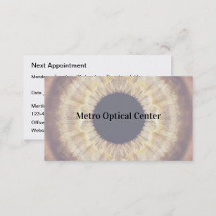 Appointment Optometrist Vision Care Business Card