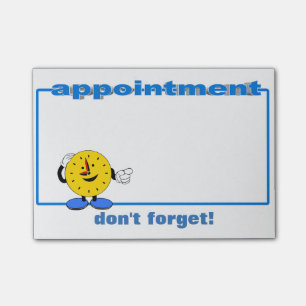 Appointment Post It Notes