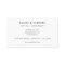 Appointment Reminder Card | Modern Minimal White