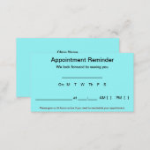 Appointment Reminder Cards (100 pack-Light Blue) (Front/Back)