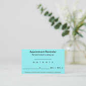 Appointment Reminder Cards (100 pack-Light Blue) (Standing Front)