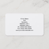 Appointment Reminder Cards (100 pack-White) (Back)