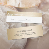Appointment Reminder Classy Gold Border