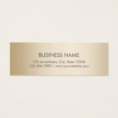 Appointment Reminder Classy Gold Border (Back)