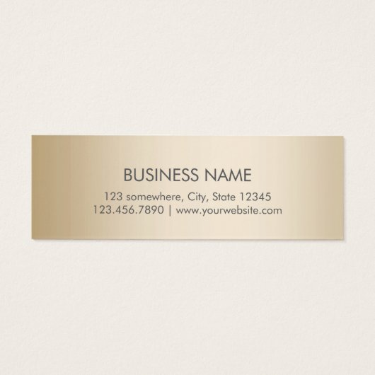 Appointment Reminder Classy Gold Border (Back)