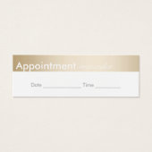 Appointment Reminder Classy Gold Border (Front)