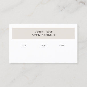 Appointment Reminder Creative Trendy Modern Plain