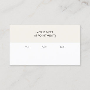 Appointment Reminder Elegant Professional Template Card