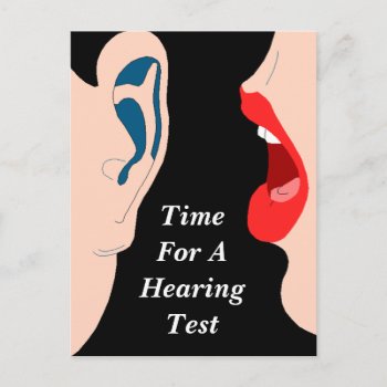 Appointment Reminder Hearing Test Appt Postcard by layooper at Zazzle