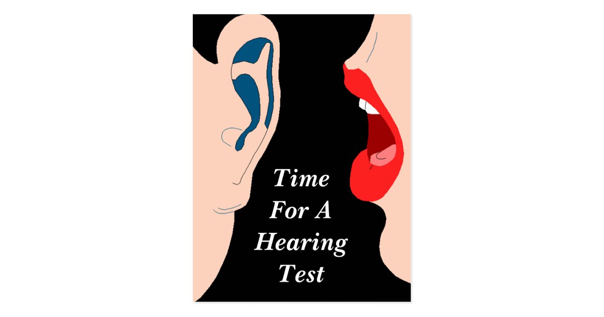 Appointment Reminder Hearing Test appt POSTCARD
